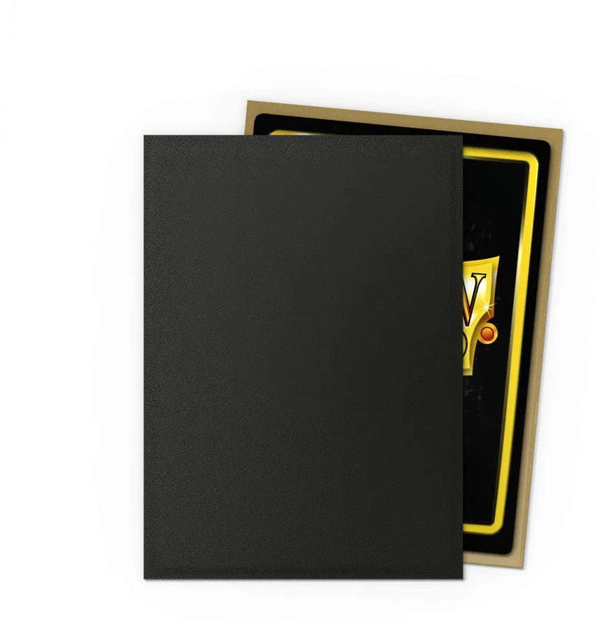 Dragon Shield Sleeves - Matte Standard size - Juodas & Gold (100 Sleeves)