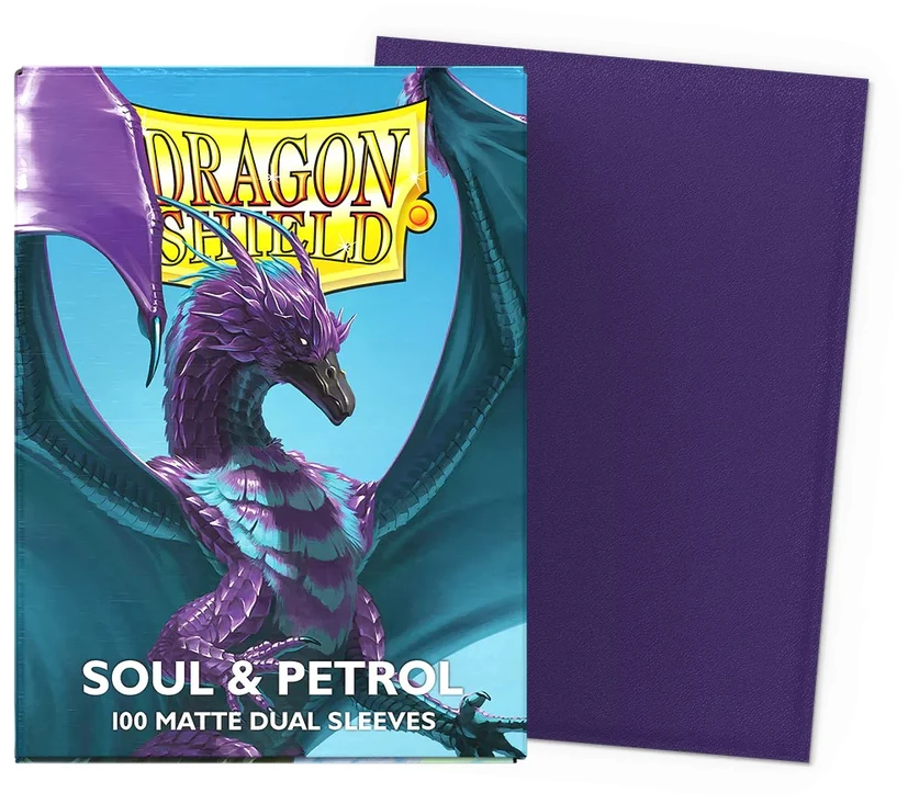 Dragon Shield Sleeves - Matte Standard size - Soul & Petrol (100 Sleeves)