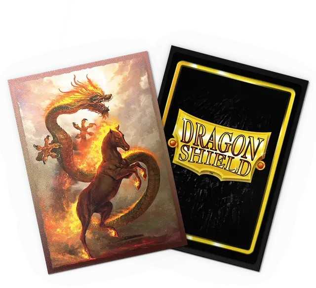 Dragon Shield Standard Matte Dual Art Sleeves - Fire Horse (100 Sleeves)