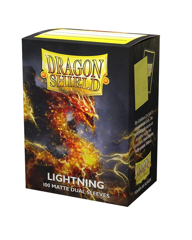 Dragon Shield Standard Matte Dual Sleeves - Lightning (100 Vnt)