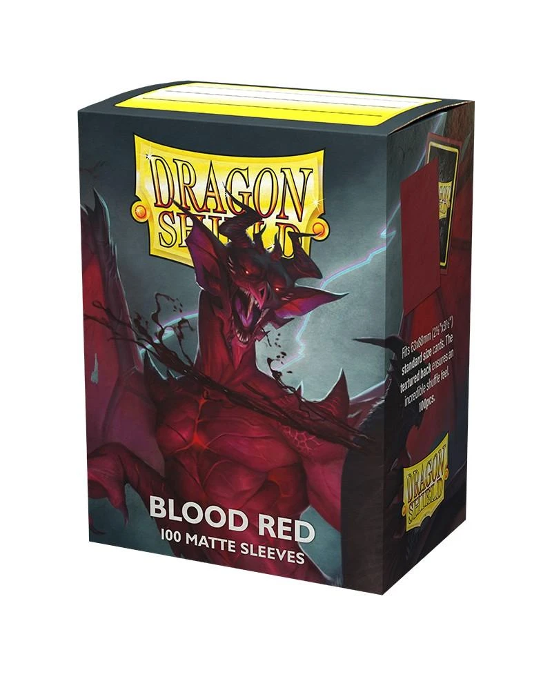 Dragon Shield Standard Sleeves - Matte Blood Raudona 'Simurag' (100 Vnt)