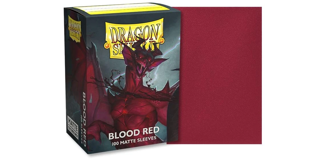 Dragon Shield Standard Sleeves - Matte Blood Raudona 'Simurag' (100 Vnt)
