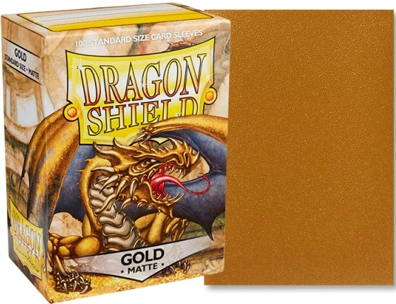 Dragon Shield Standard Sleeves - Matte Gold (100 vnt.)