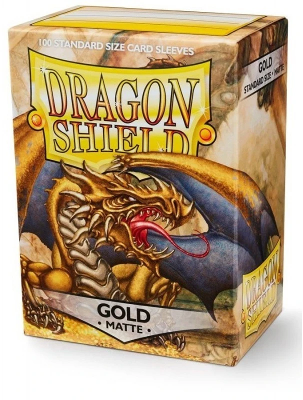 Dragon Shield Standard Sleeves - Matte Gold (100 vnt.)
