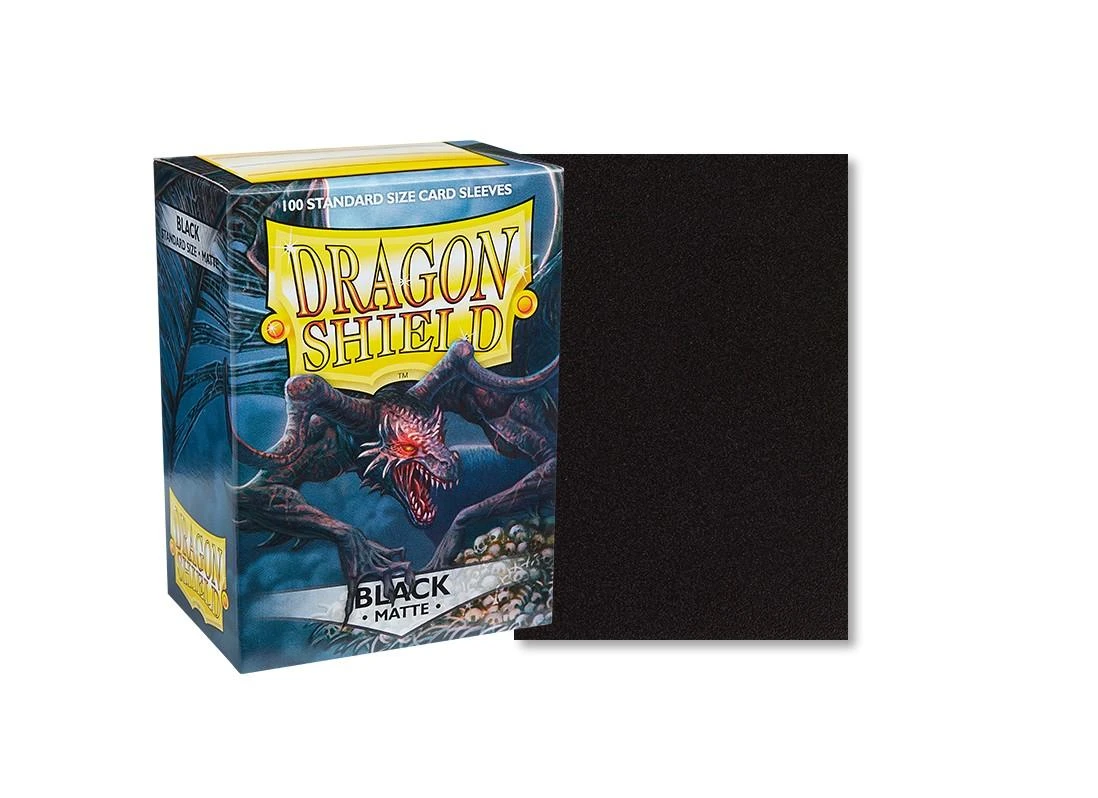 Dragon Shield Standard Sleeves - Matte Juodas (100 Vnt)