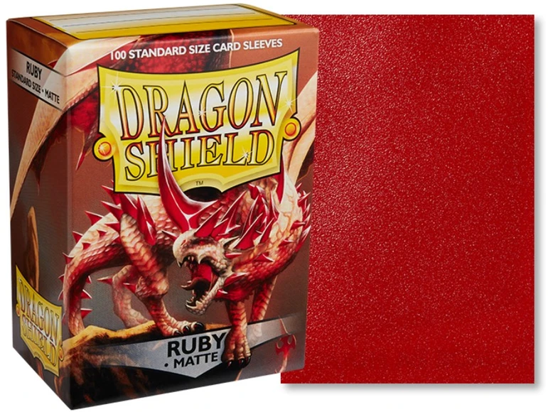 Dragon Shield Standard Sleeves - Matte Ruby (100 vnt.)