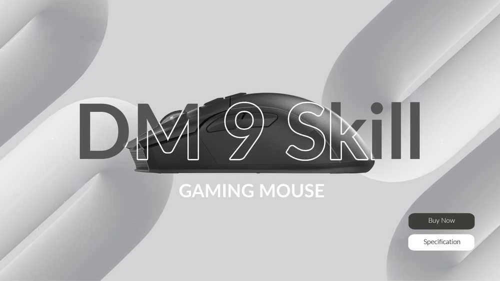 Dream Machines DM9 Skill su laidu žaidimų pelė | Juoda