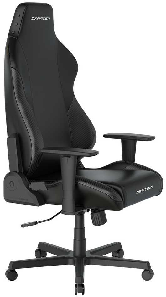 Ergonominė biuro ir žaidimų kėdė DXRacer DRIFTING L, EPU oda, juodos spalvos