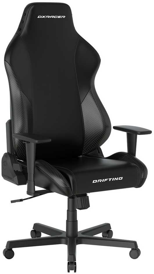 Ergonominė biuro ir žaidimų kėdė DXRacer DRIFTING L, EPU oda, juodos spalvos