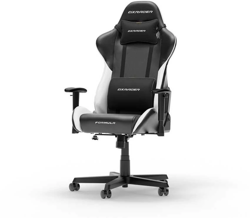 DXRACER Formula Series L juoda-balta dirbtinės PVC odos ergonominė kėdė (D23-LTC-NW)