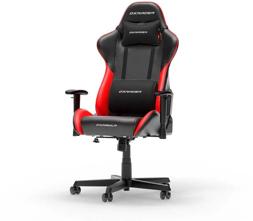 DXRACER Formula Series L juoda-raudona dirbtinės PVC odos ergonominė kėdė (D23-LTC-NR)