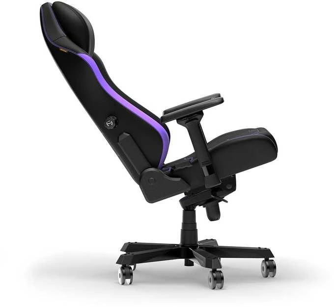 DXRACER Master Series XL F24 juoda-violetinė dirbtinės odos ergonominė kėdė (LTA-NV-X1)