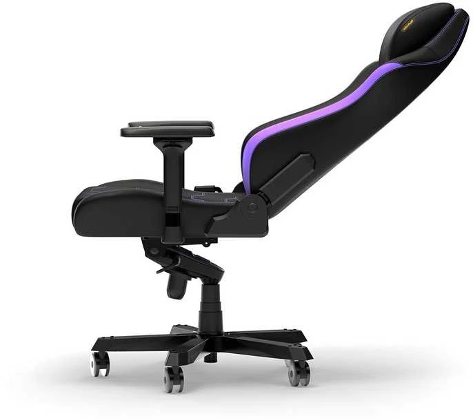 DXRACER Master Series XL F24 juoda-violetinė dirbtinės odos ergonominė kėdė (LTA-NV-X1)