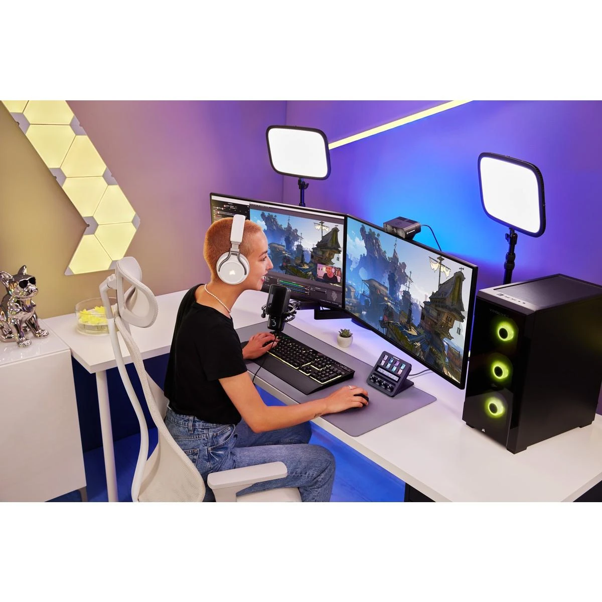Corsair ELGATO Stream Deck +, Juodos spalvos