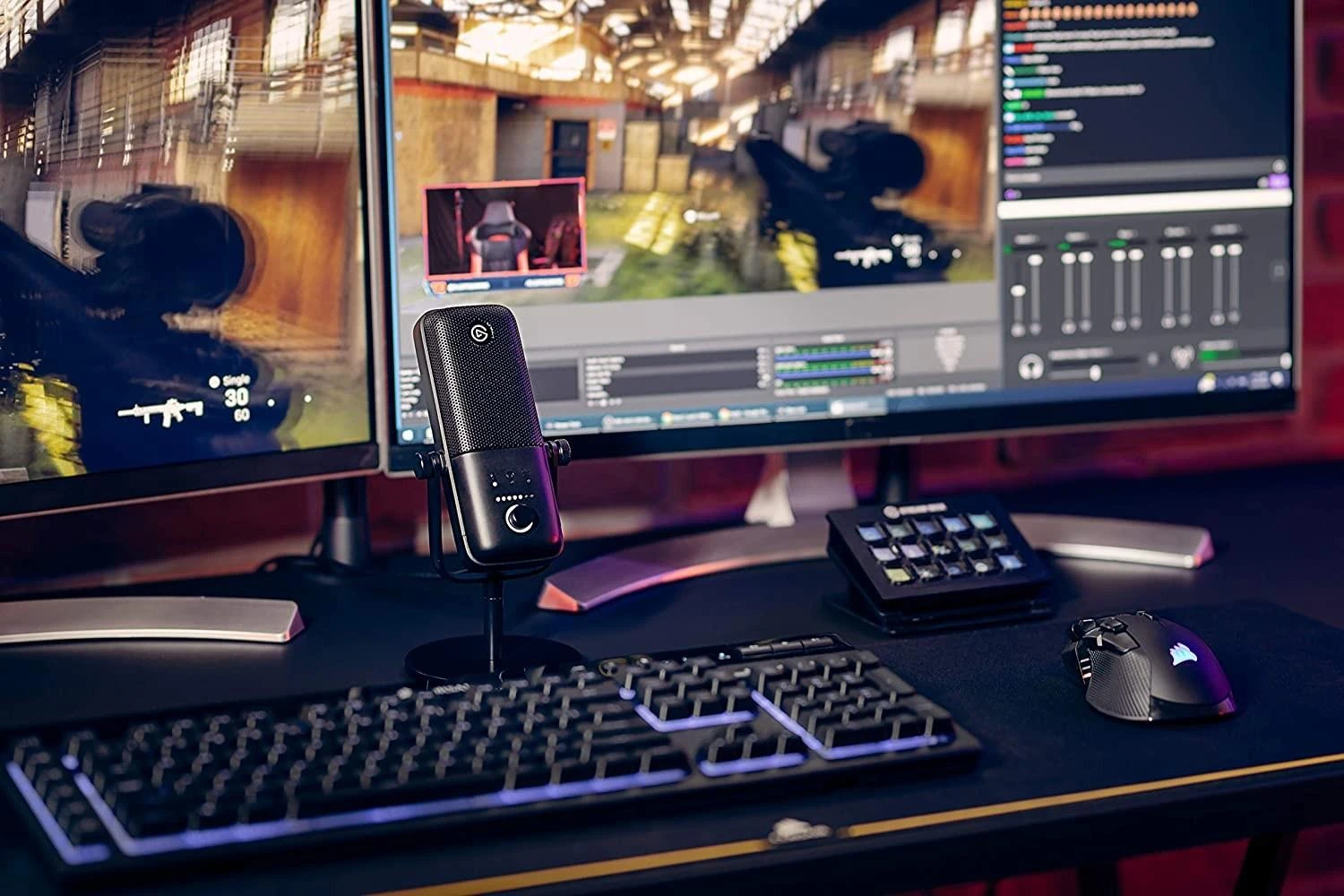 Kondensatorinis transliavimo mikrofonas Elgato Wave:3