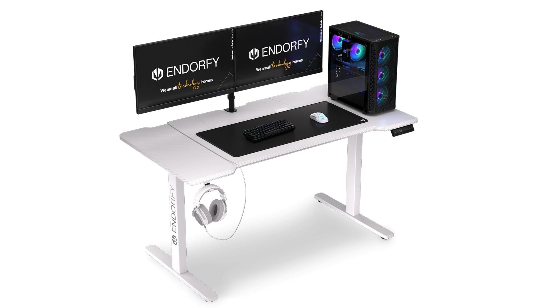 Endorfy Atlas L elektrinis stalas su pilna kompiuterio komplektacija