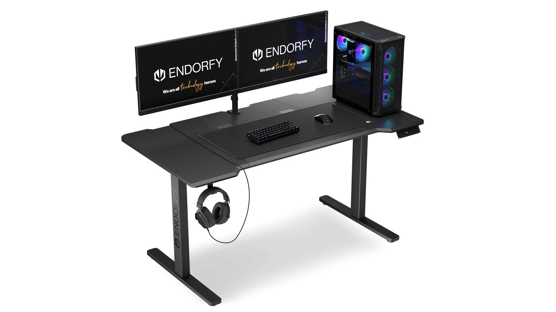 Endorfy Atlas L Electric elektra reguliuojamas žaidimų stalas | 720-1200 x 780 x 1500 mm