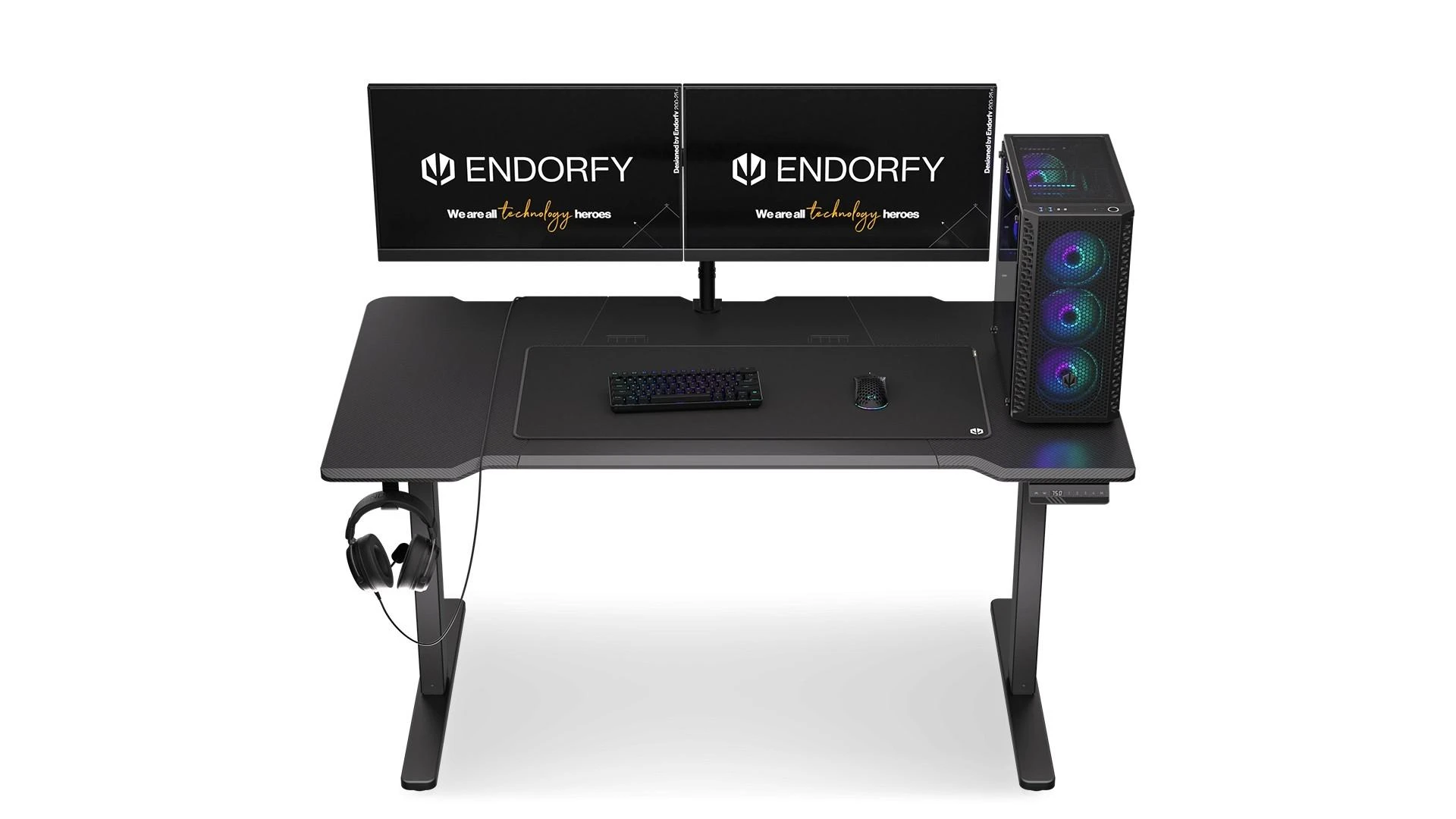 Endorfy Atlas L Electric elektra reguliuojamas žaidimų stalas | 720-1200 x 780 x 1500 mm