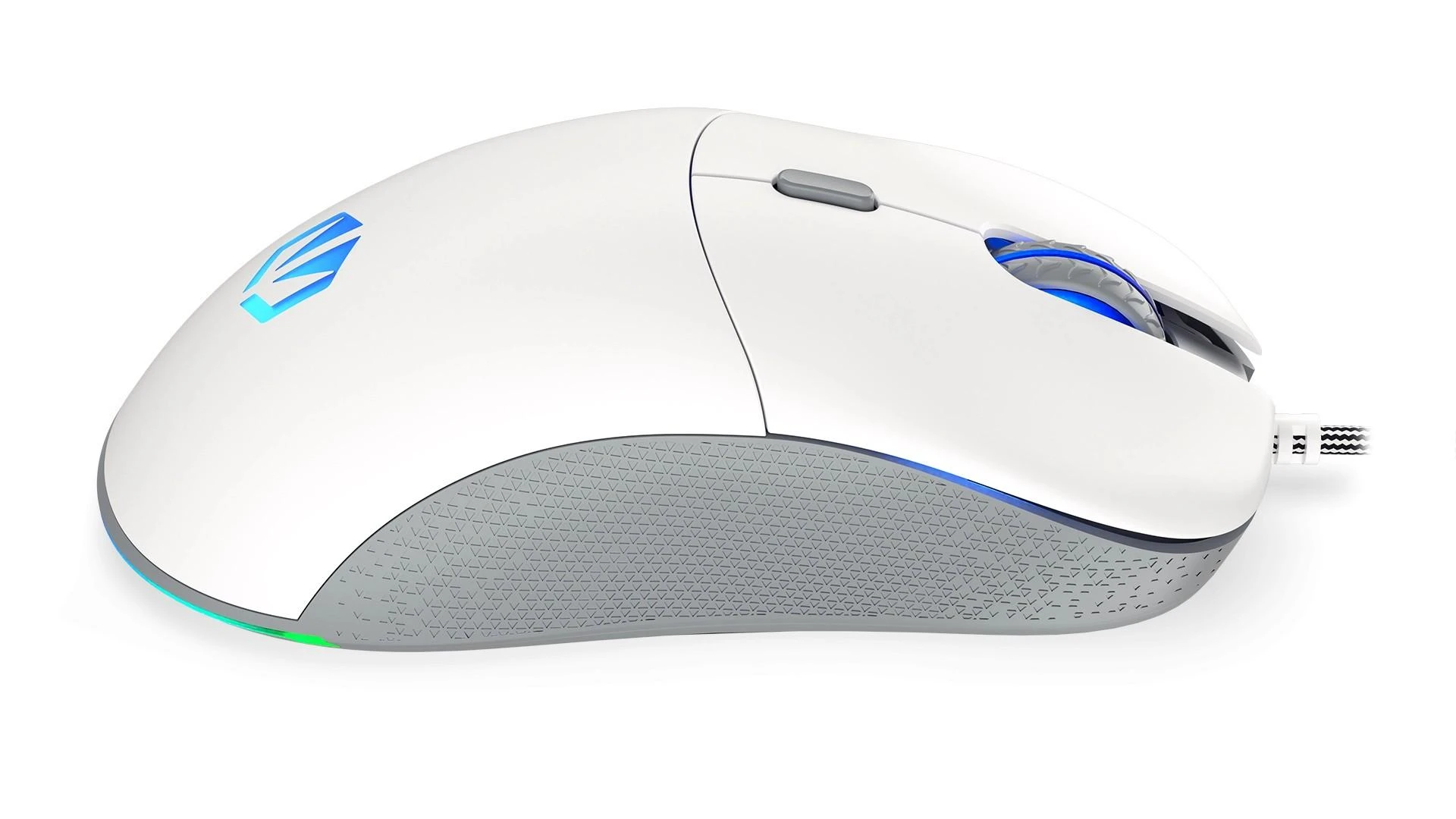 Endorfy GEM Plus balta pelė su laidu | 19000 DPI