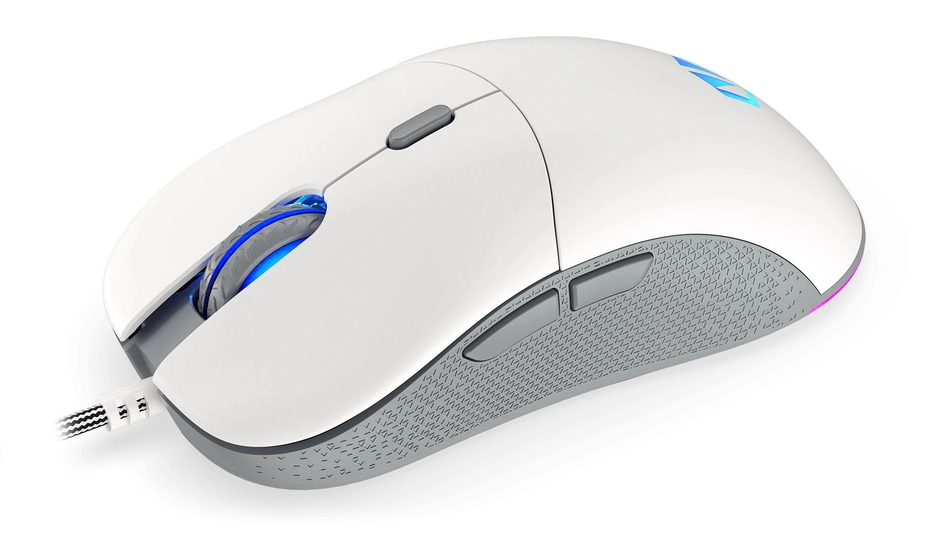 Endorfy GEM Plus balta pelė su laidu | 19000 DPI