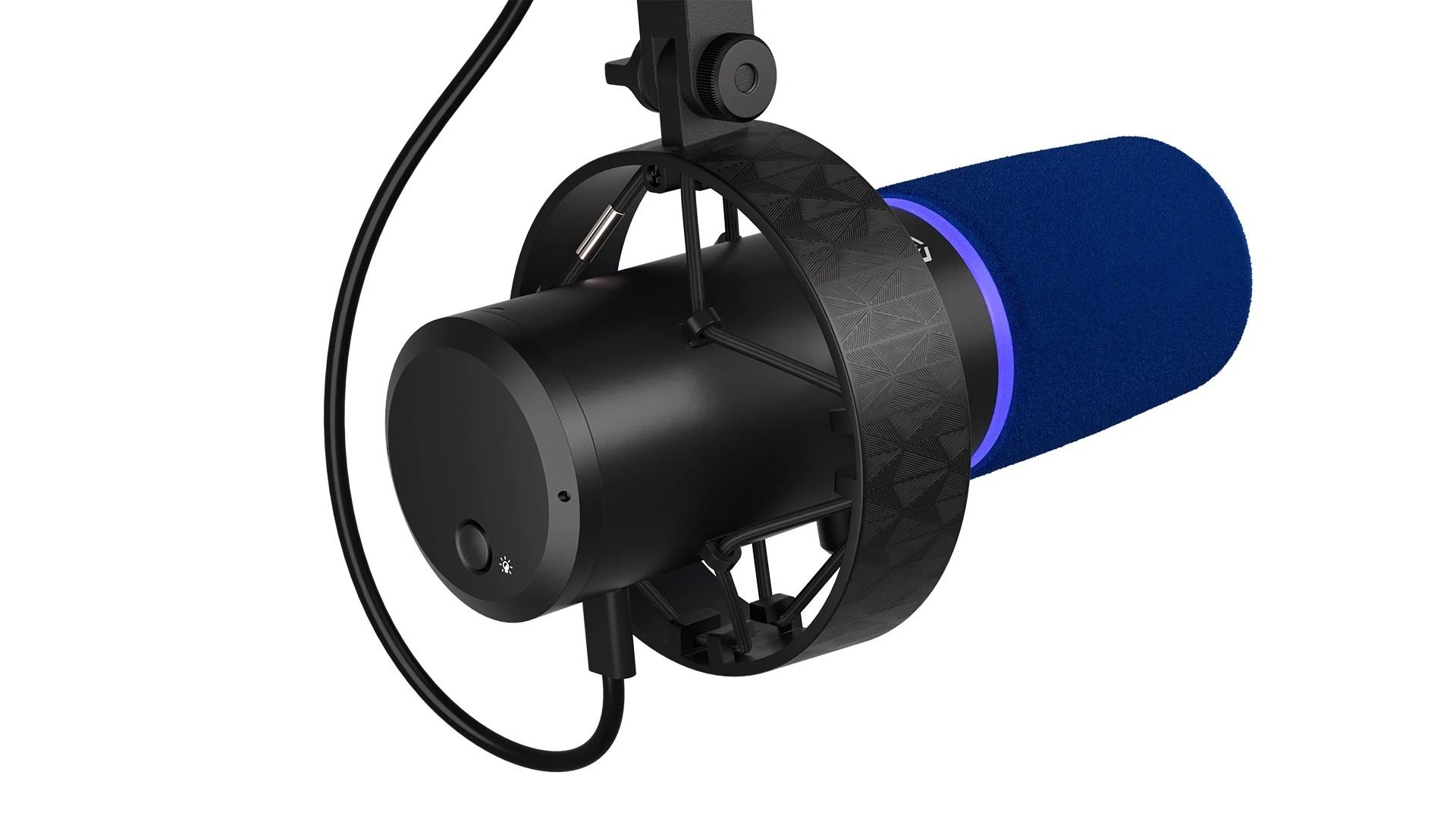 Endorfy Solum Broadcast juodas kondensatorinis mikrofonas su laidu + laikiklis | USB