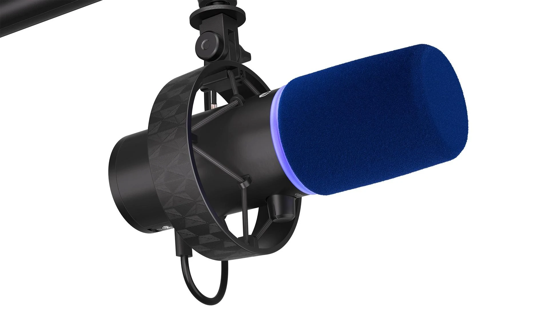Endorfy Solum Broadcast juodas kondensatorinis mikrofonas su laidu + laikiklis | USB
