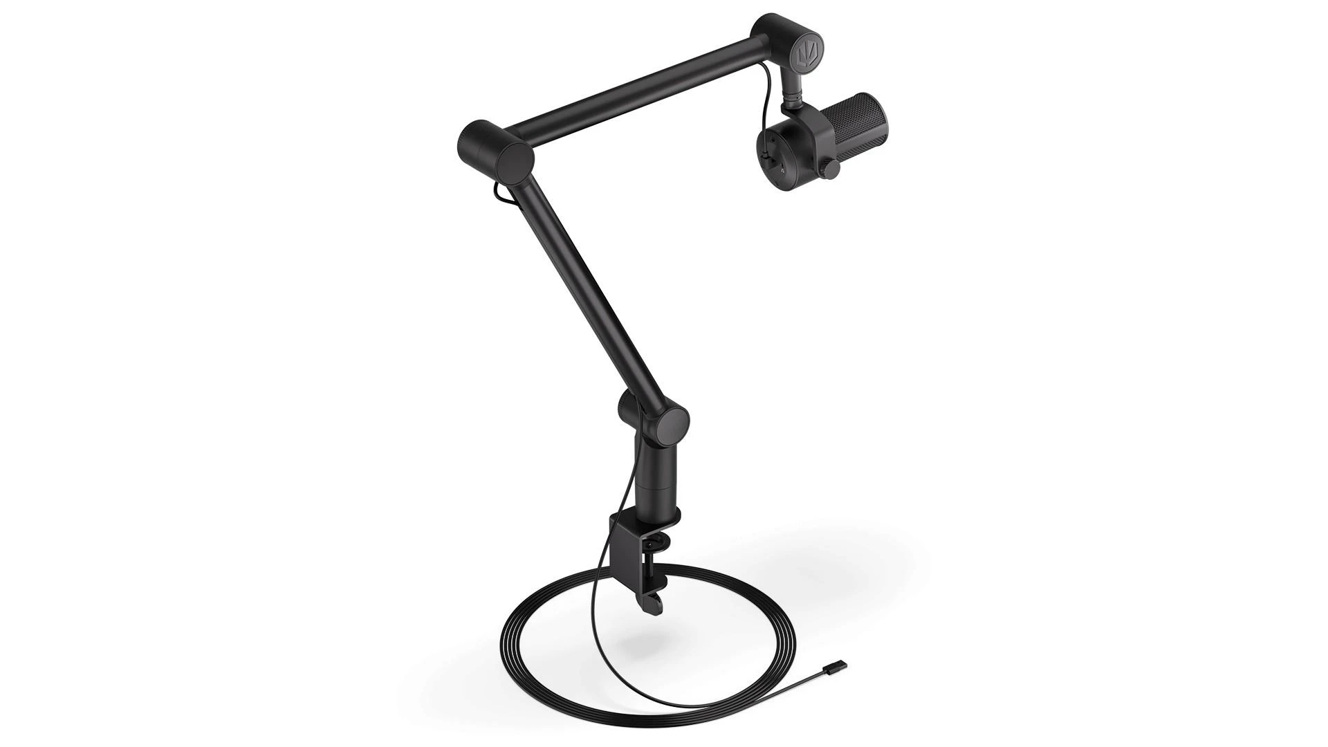 Endorfy Solum Studio juodas kondensatorinis mikrofonas su laidu + laikiklis | USB