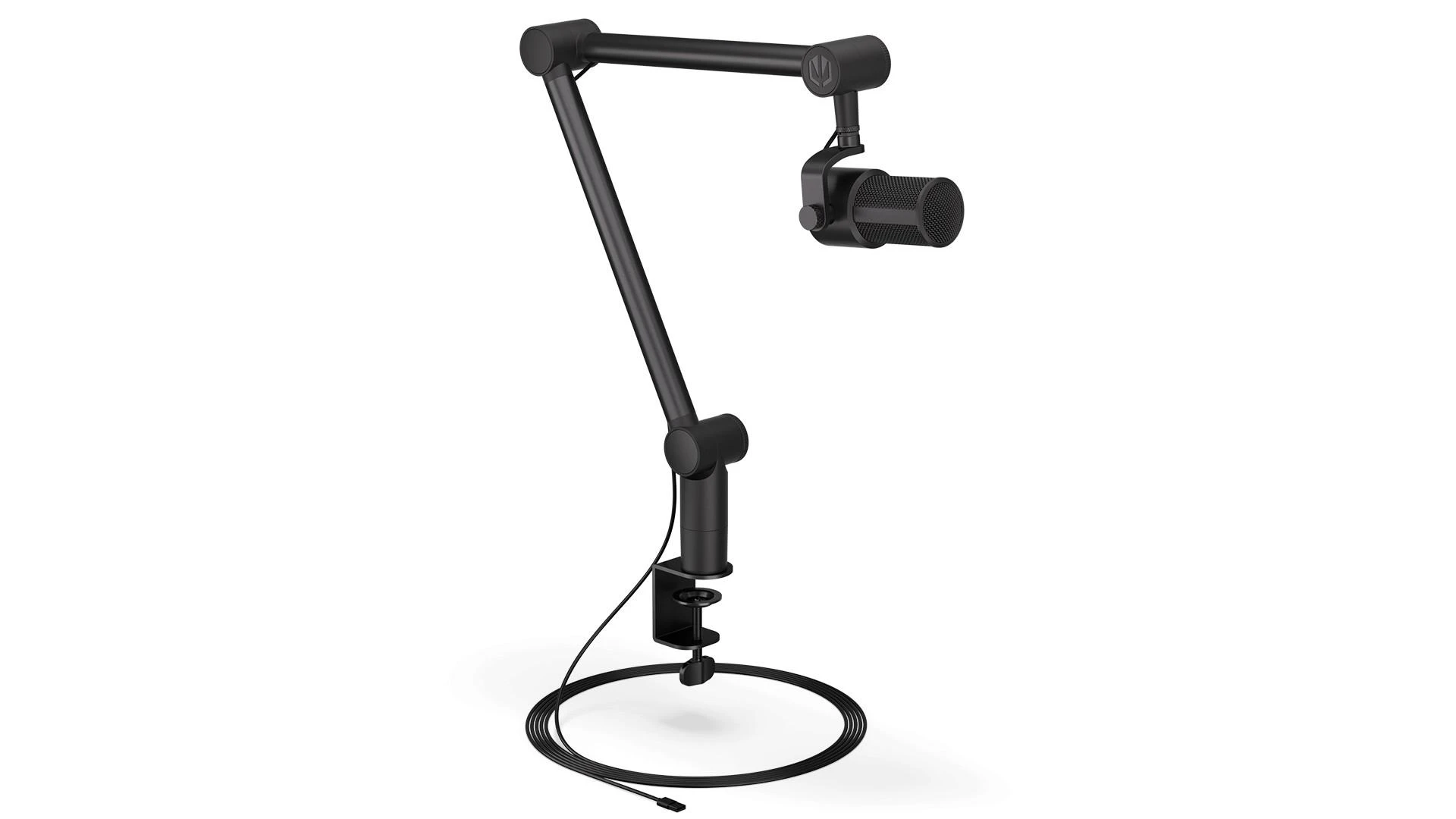 Endorfy Solum Studio juodas kondensatorinis mikrofonas su laidu + laikiklis | USB