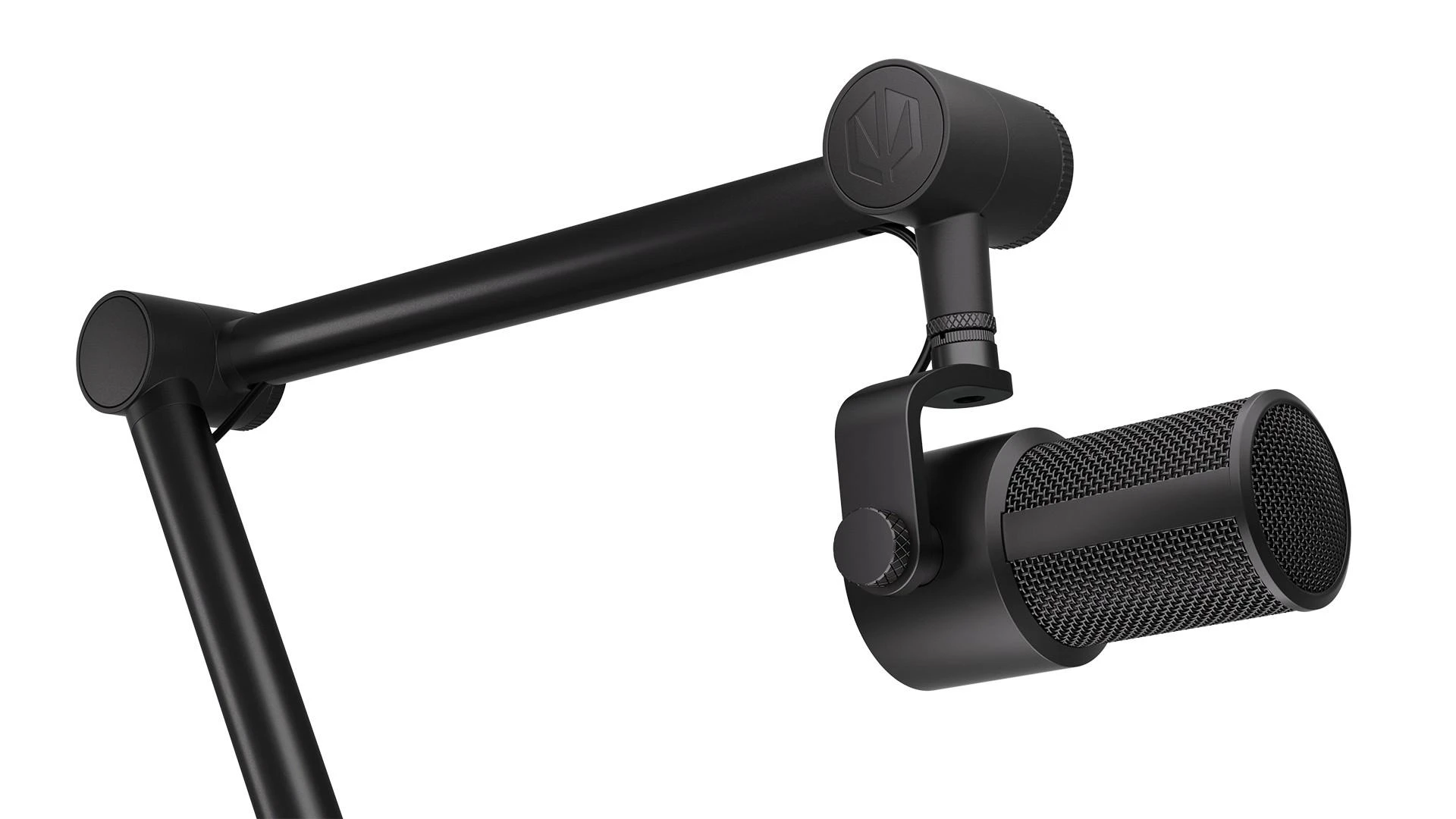 Endorfy Solum Studio juodas kondensatorinis mikrofonas su laidu + laikiklis | USB