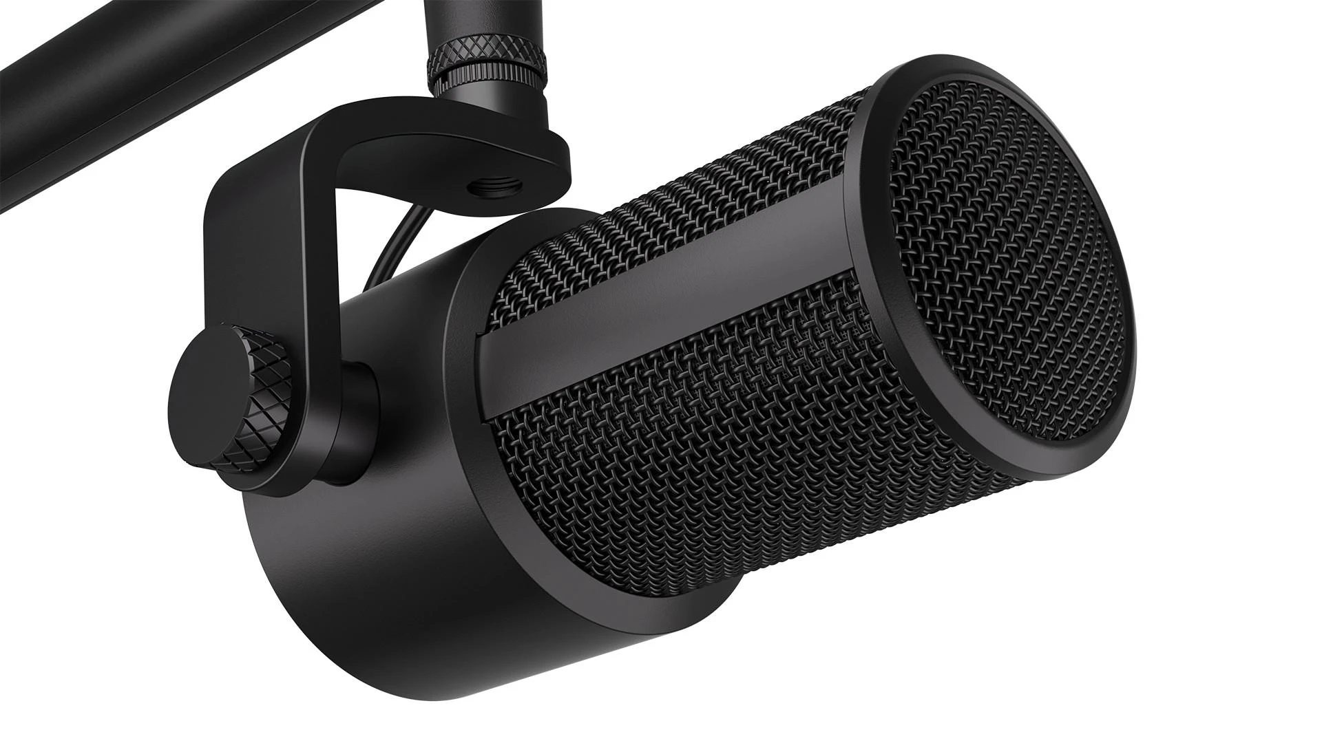 Endorfy Solum Studio juodas kondensatorinis mikrofonas su laidu + laikiklis | USB