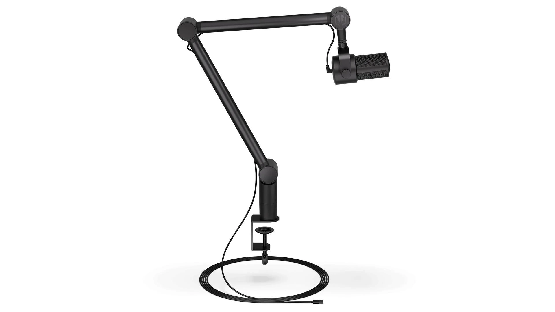 Endorfy Solum Studio juodas kondensatorinis mikrofonas su laidu + laikiklis | USB