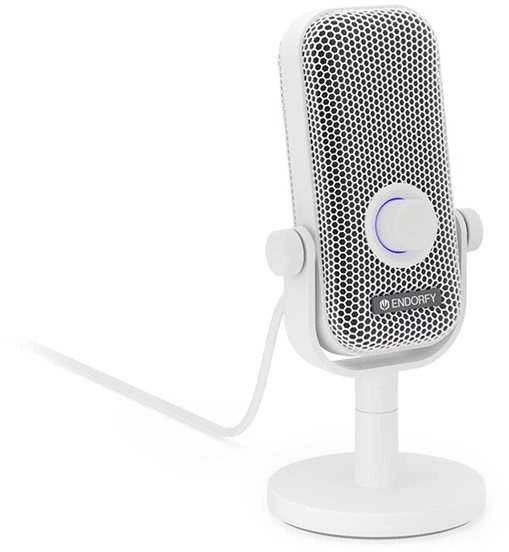 ENDORFY Solum Voice S Onyx Streaming baltas kondensatorinis mikrofonas |USB