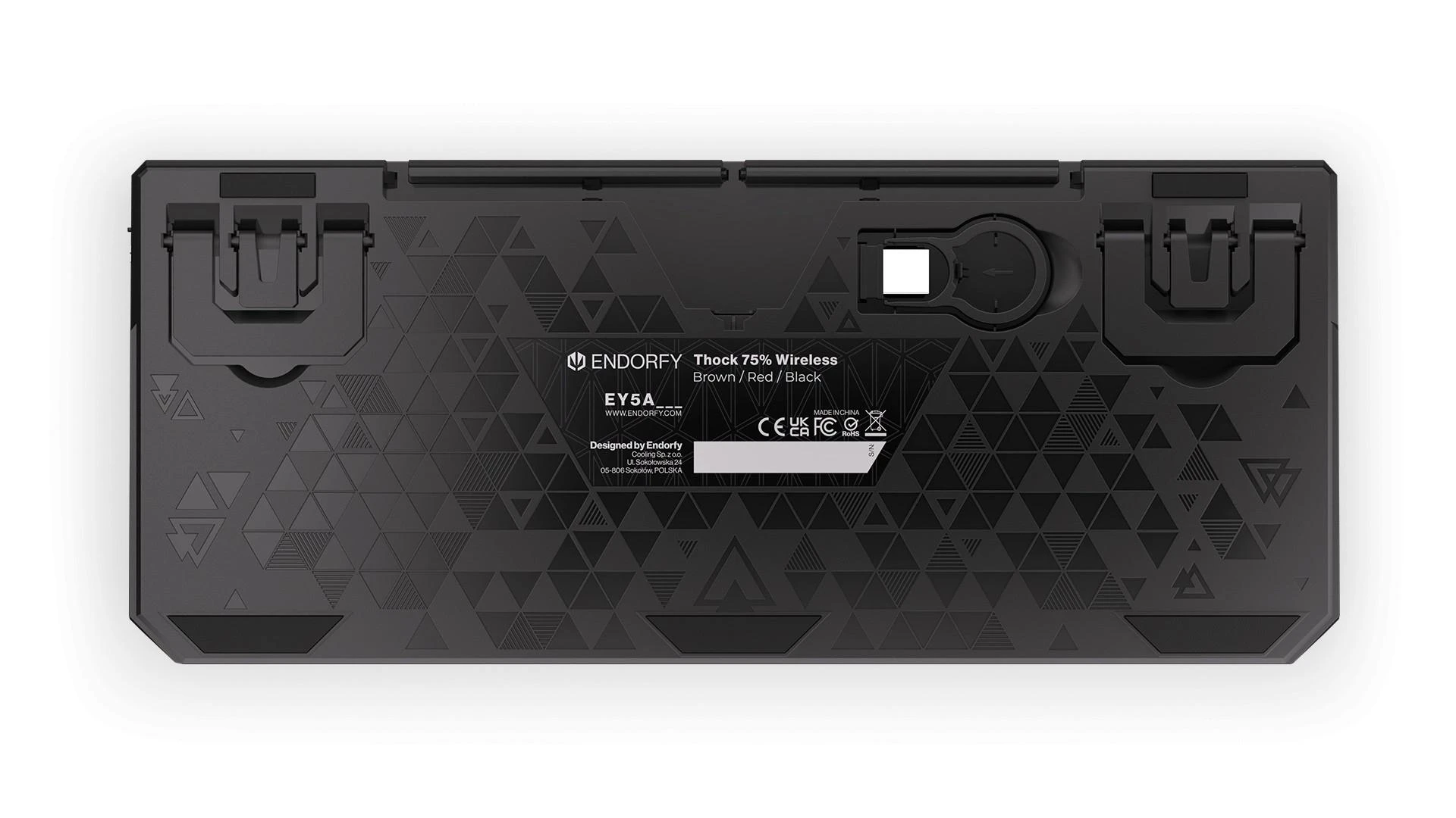 Endorfy Thock 75% belaidė mechaninė klaviatūra su RGB (US, Kailh Raudona Switch)