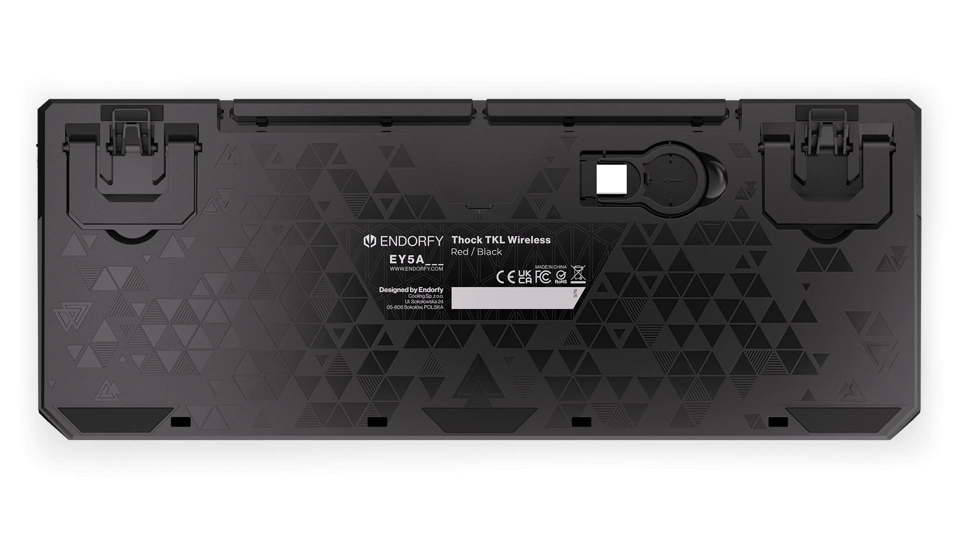 Endorfy Thock TKL belaidė mechaninė klaviatūra su RGB (US, Kailh Box Juodas Switch)