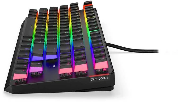 Endorfy Thock TKL belaidė mechaninė klaviatūra su RGB Pudding Edtion (US, Kailh Raudona Switch)