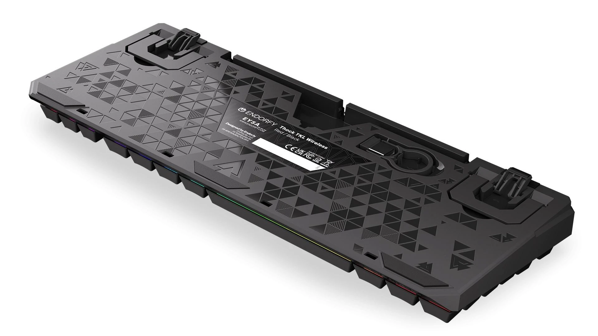 Endorfy Thock TKL belaidė mechaninė klaviatūra su RGB (US, Kailh Box Juodas Switch)
