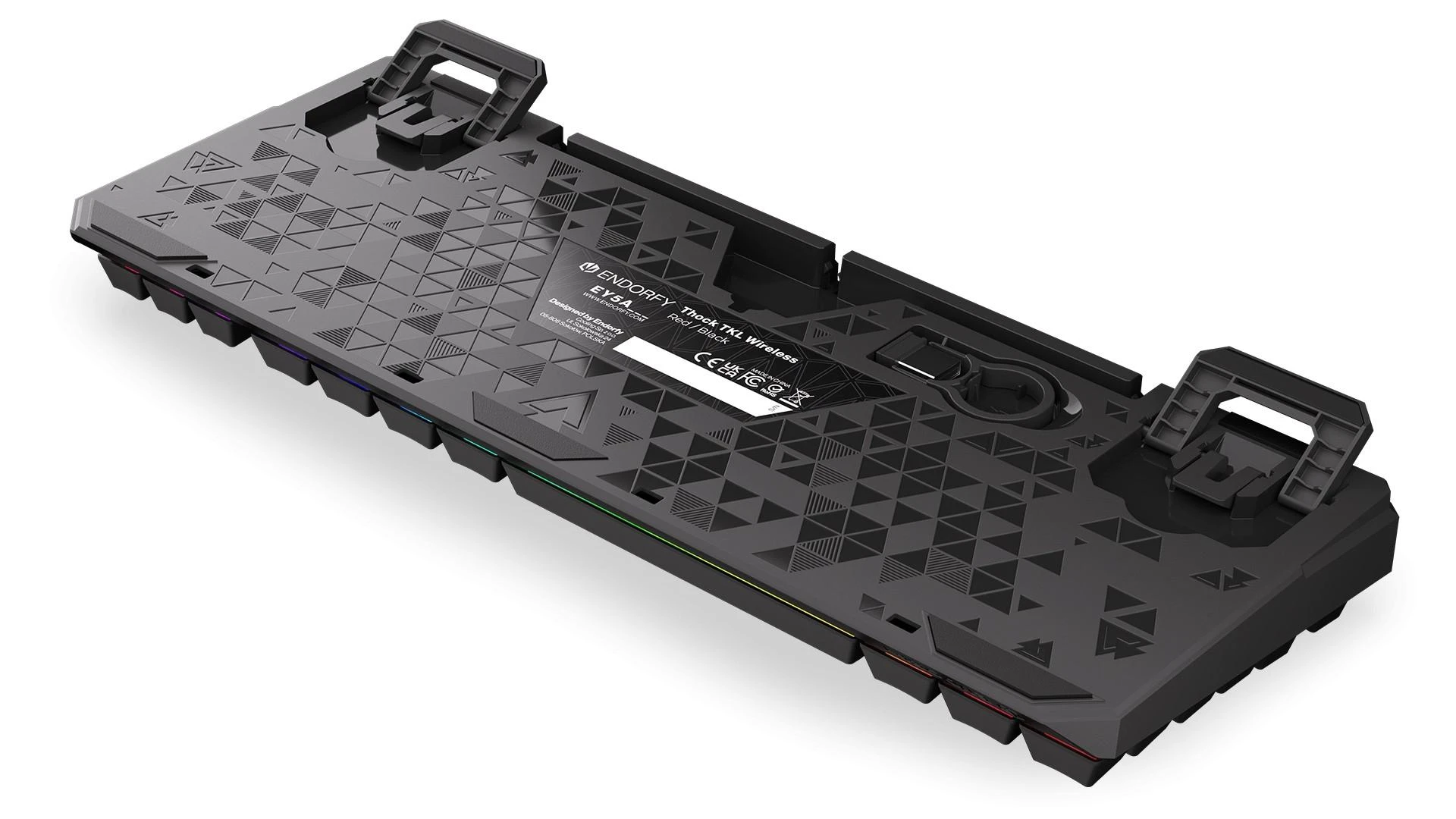 Endorfy Thock TKL belaidė mechaninė klaviatūra su RGB (US, Kailh Box Juodas Switch)