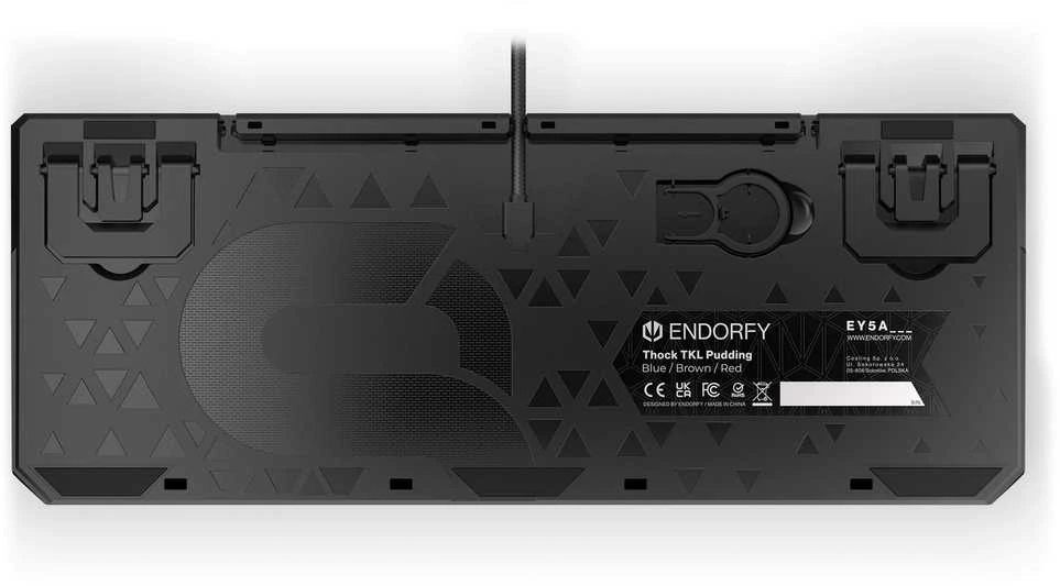 Endorfy Thock TKL belaidė mechaninė klaviatūra su RGB Pudding Edtion (US, Kailh Raudona Switch)