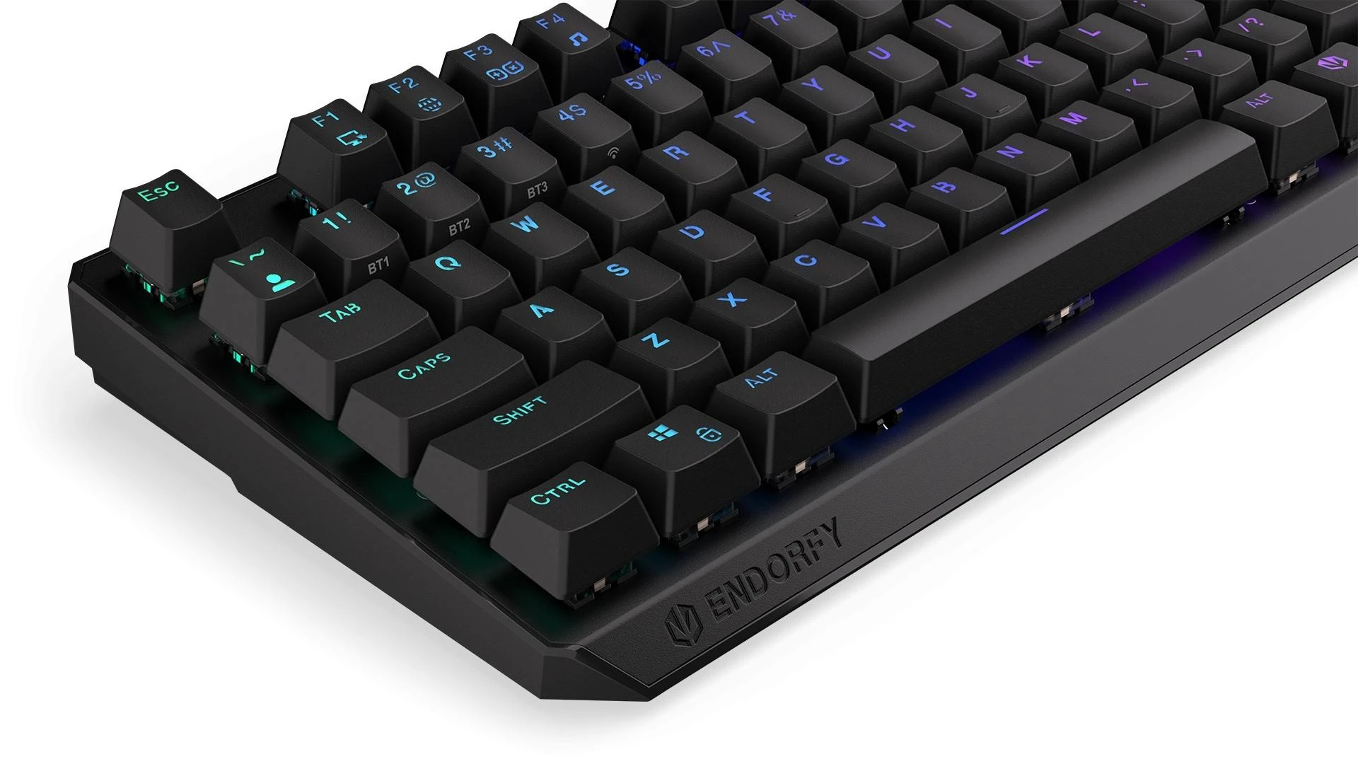 Endorfy Thock TKL belaidė mechaninė klaviatūra su RGB (US, Kailh Raudona Switch)