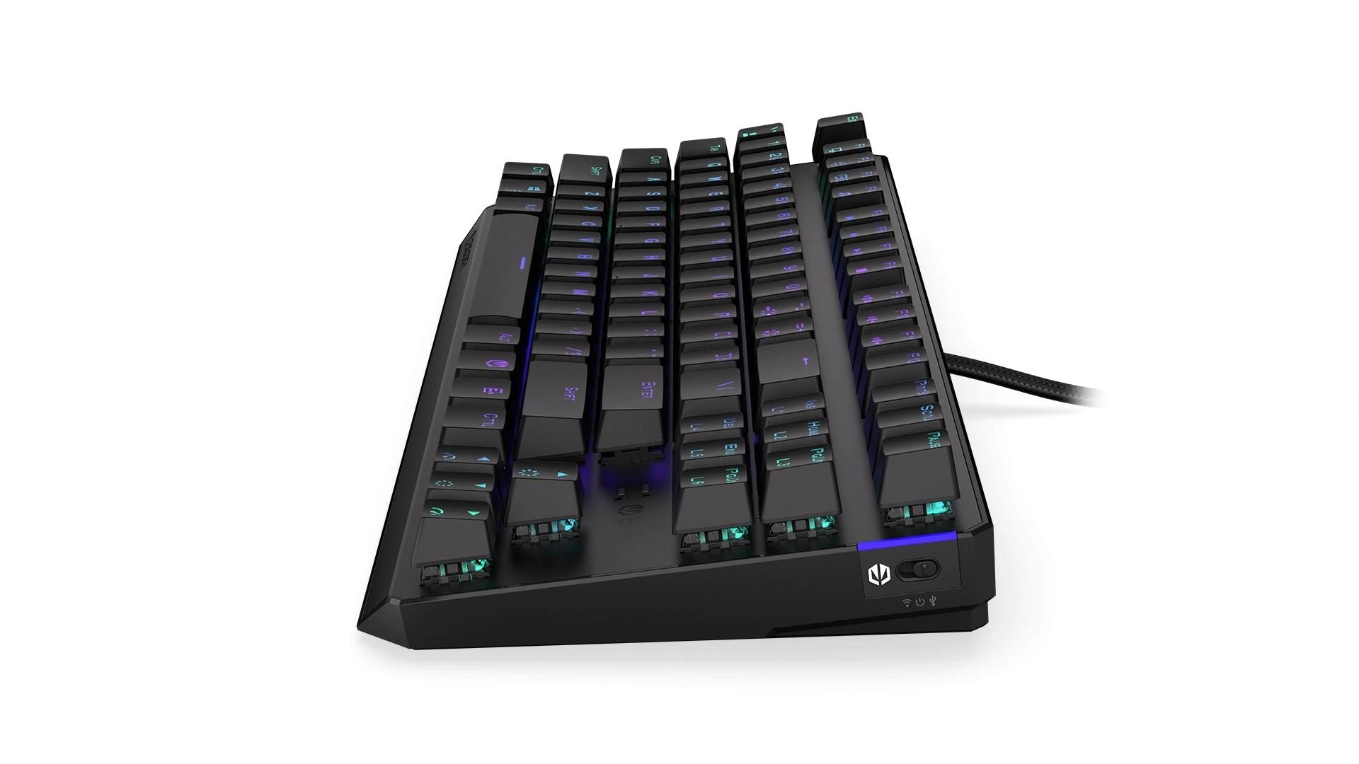 Endorfy Thock TKL belaidė mechaninė klaviatūra su RGB (US, Kailh Box Juodas Switch)
