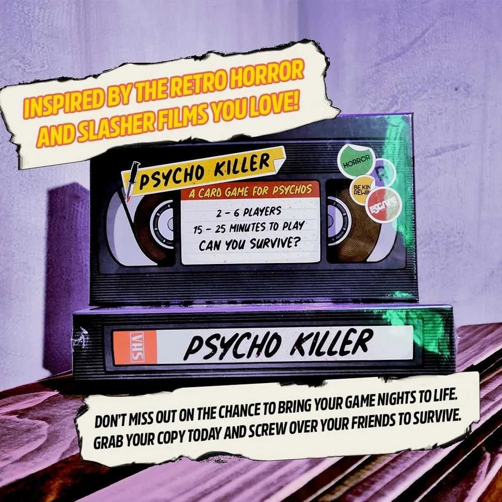Escape Tabletop Games Psycho Killer A Card Game For Psychos