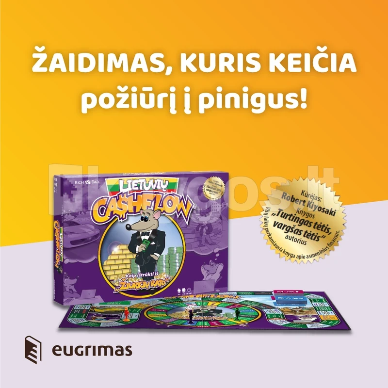 Stalo žaidimas CASHFLOW (Pinigų Srautas), lietuvių k.