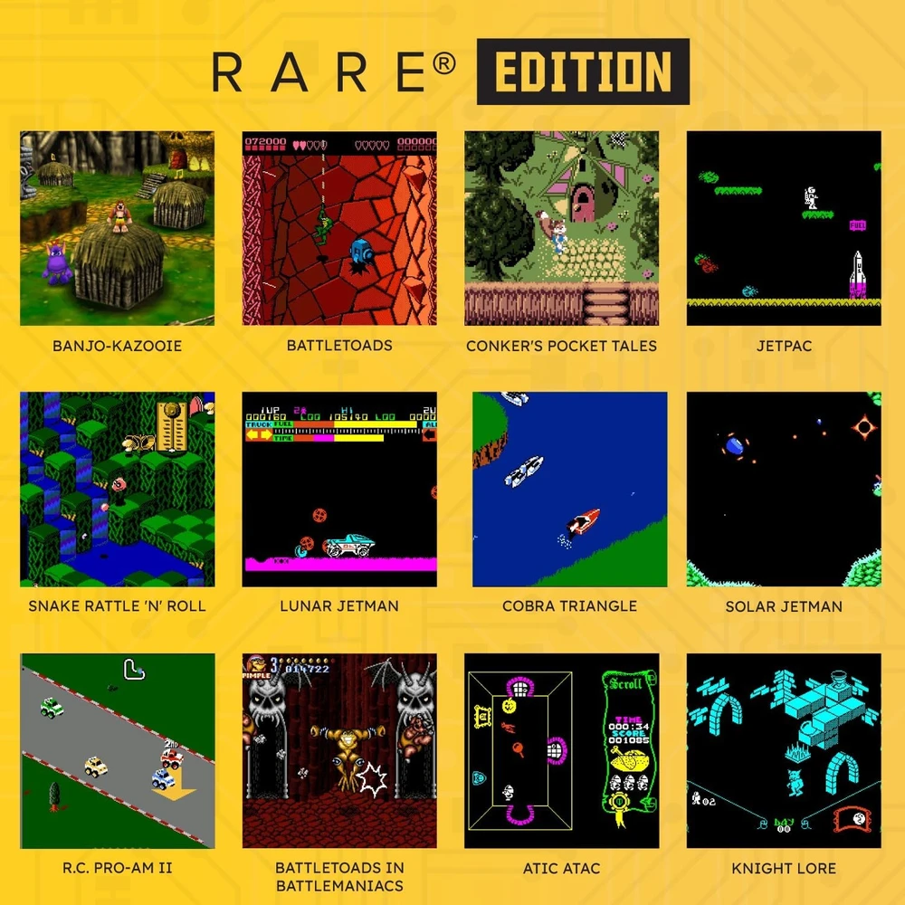 Blaze Evercade Evercade Rare Super Pocket nešiojama žaidimų konsolė (14 žaidimų)