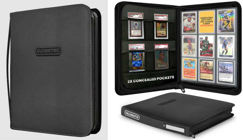 Evoretro Shield+ Topload Cards Binder 216 Cards | Juodas