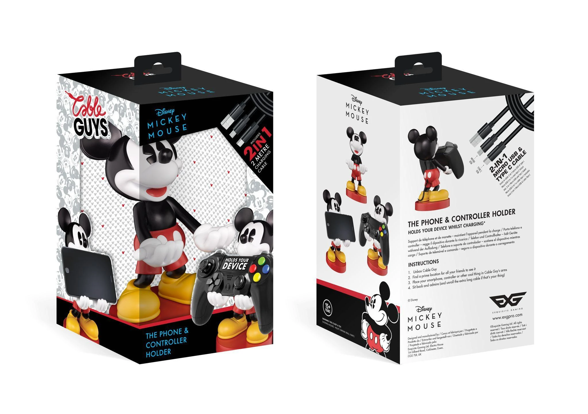 Exquisite Gaming Puikus žaidimų kabelis, vaikinai Mikis Mouse