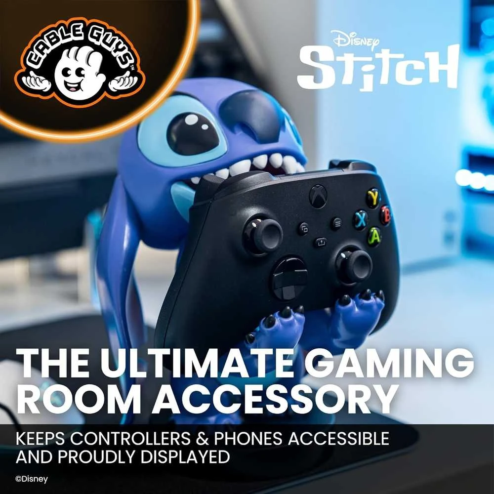 Išskirtiniai žaidimų žaislai „Disney Stitch Smiley Cable Guy“