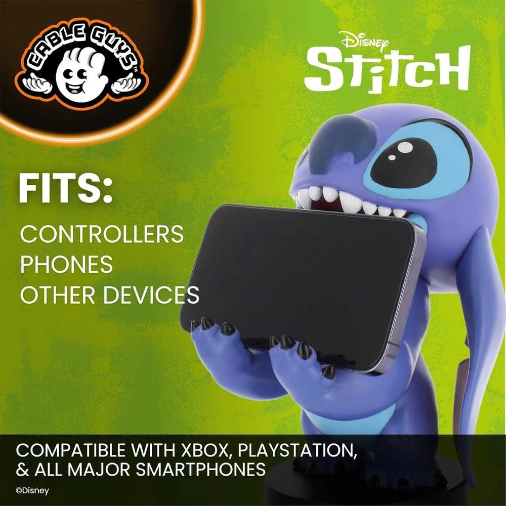 Išskirtiniai žaidimų žaislai „Disney Stitch Smiley Cable Guy“