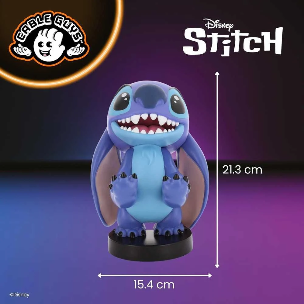 Išskirtiniai žaidimų žaislai „Disney Stitch Smiley Cable Guy“