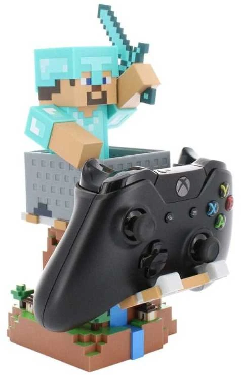 Paladone Product Išskirtinis žaidimų „Minecraft“ – Steve'as su deimantiniais šarvais „Cable Guy“