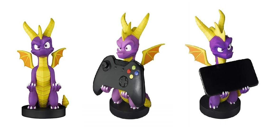 Exquisite Gaming Cable Guys: Spyro The Dragon - Spyro, Telefono arba Valdiklio laikiklis. Komplekte USB kabelis